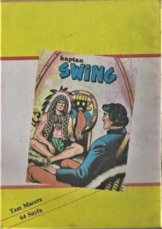 KAPTAN SWİNG STORK CANAVARI MİLLİYET SİYAH BEYAZ ÇİZGİ ROMAN 18 X 13 ÖLCÜGEDİR 