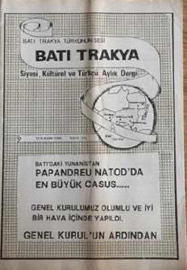BATI TRAKYA TÜRKÜNÜN SESİ BATI TRAKYA SİYASİ KÜLTÜREL VE TÜRKÇÜ AYLIK DERGİ SAYI 235 