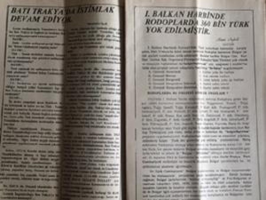 BATI TRAKYA TÜRKÜNÜN SESİ BATI TRAKYA SİYASİ,TÜRKCÜ AYLIK DERGİ 15 ŞUBAT 1985  SAYI 214  
