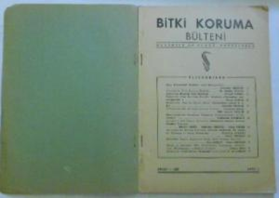 BİTKİ KORUMA BÜLTENİ NİSAN - 1952 SAYI 2 