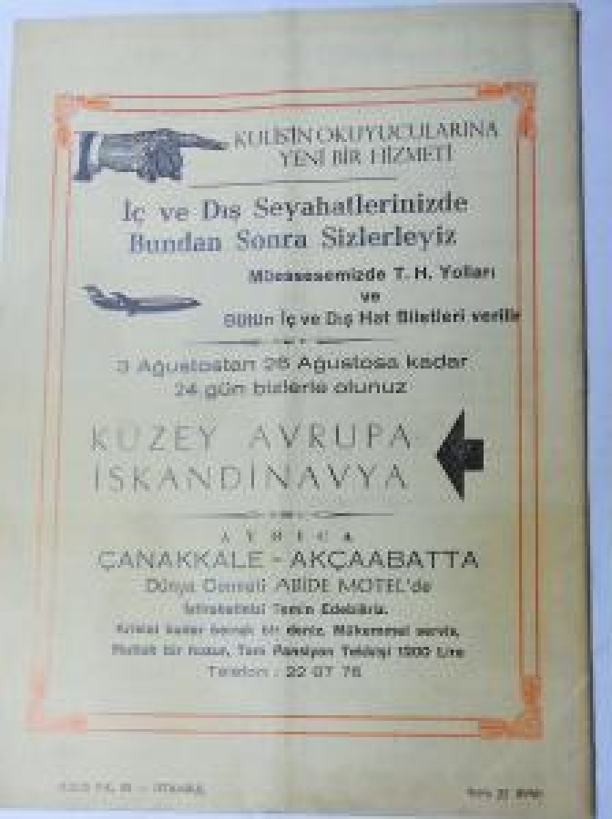 KULİS DERGİSİ SANAT 1980 SAYI 804 RENKLİ KAPAK 