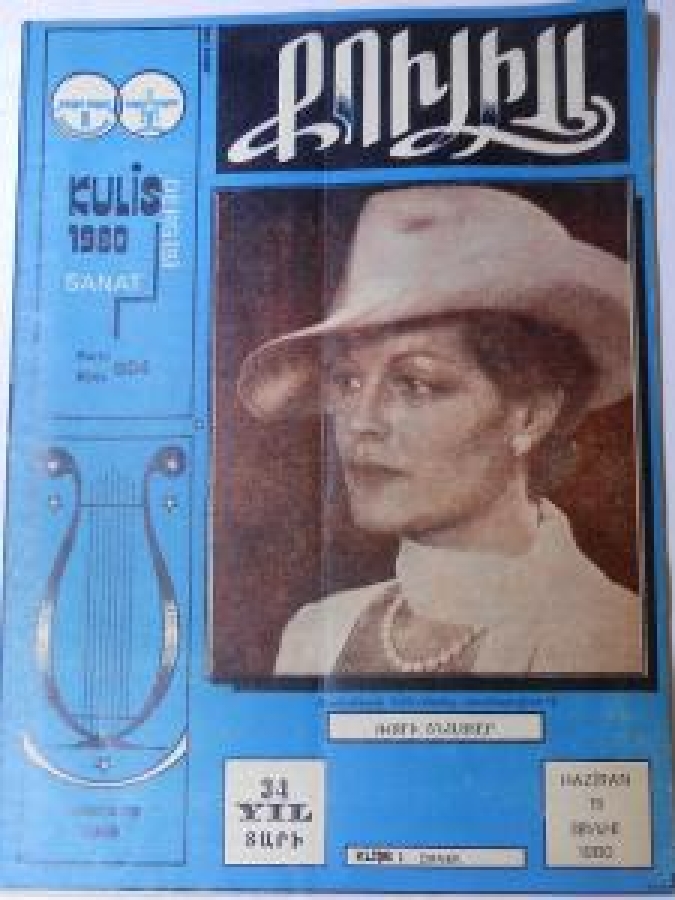 KULİS DERGİSİ SANAT 1980 SAYI 804 RENKLİ KAPAK 