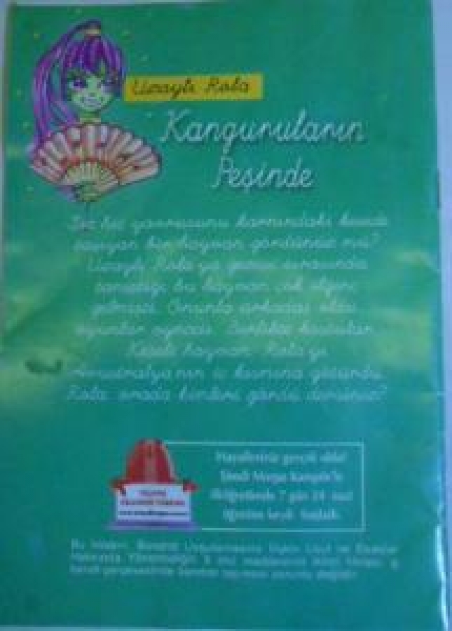 MASAL KİTABI RENKLİ KAPAK KANGURULARIN PEŞİNDE