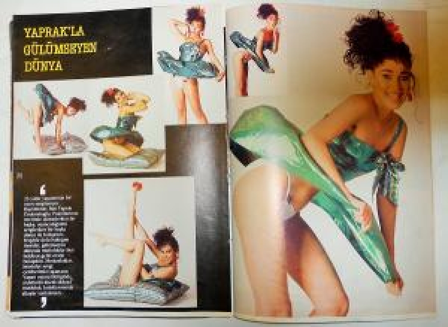 GÖZDE KADIN DERGİ ARALIK 1985 ANA SAYFA RESMİ YAPRAK ÖZ DEMİR OĞLU 