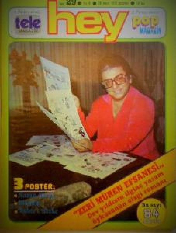 HEY HAFTALIK MAGAZİN DERGİ SAYI 29 .28 MAYIS 1979 NAZAN ŞORAY BLONDİE ROBERT BLAKE 