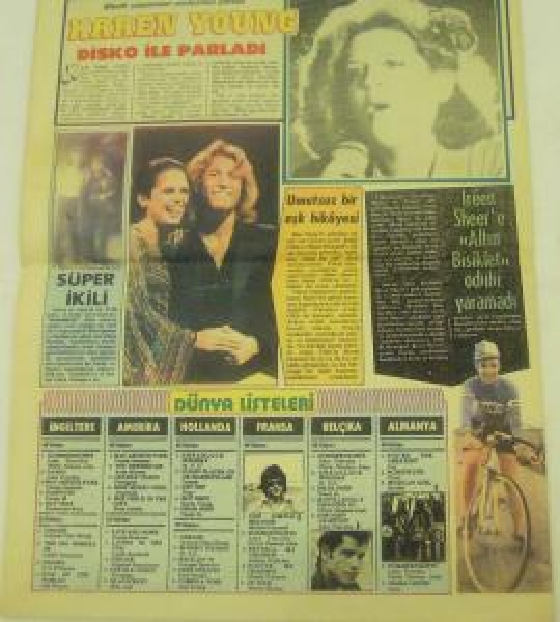 HEY POP MAGAZİN 11 ARALIK 1978 . NEFES ALMADAN YAŞAYABİLSEYDİM, ONU SONSUZA DEK ÖPERDİM. 
