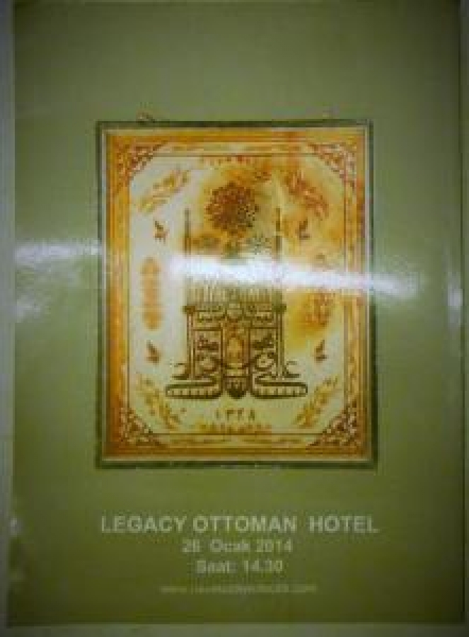 NEV MÜZAYEDECİLİK 26 OCAK 2014 PAZAR SAAT: 12.30 LEGACY OTTOMAN HOTEL