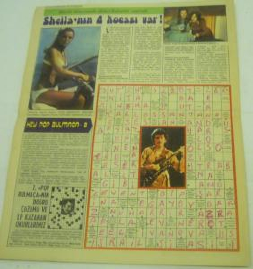 POP MAGAZİN SAYI : 15 . YIL : 1. 19 ŞUBAT 1979 OLIVIA NEWTON - JONN SAHNEDEN ÇEKİLİYOR 