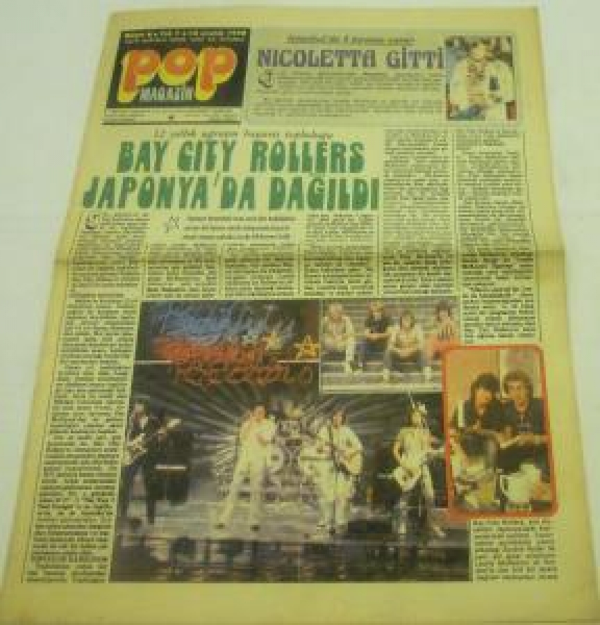 POP MAGAZİN SAYI:6.YIL:1. 18 -ARALIK 1979 İSTANBUL'DA 4 KONSER VEREN 