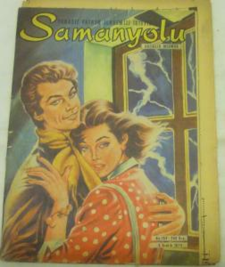 SAMANYOLU DERGİ ELBİSE PATRONU İLE NO : 96 1 KASIM 1973 HAFTALIK MECMUA NO: 153 . 5 ARALIK 1974 