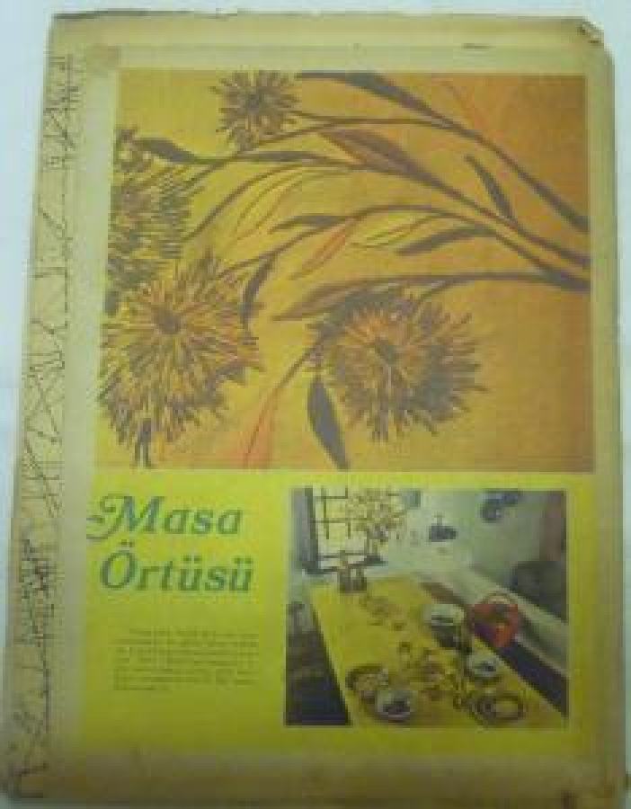 SAMANYOLU DERGİ ELBİSE PATRONU İLE NO : 96 1 KASIM 1973 HAFTALIK MECMUA NO: 153 . 5 ARALIK 1974 