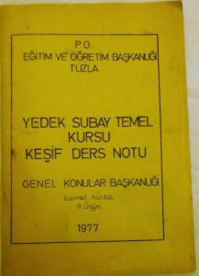 GENEL KONULAR BAŞKANLIĞI KEMAL SÜLER P. ÜTĞM. 1977 