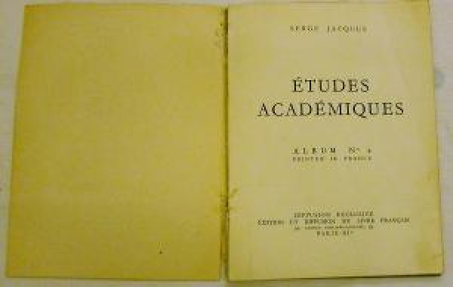 SERGE JACQUES ETUDES ACADEMİQUES ALBUM NO 2 PRINTED IN FRANCE  NU FOTOGRAF LAR
