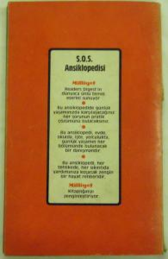 S.O.S. ANSİKLOPEDİSİ MİLLİYET'İN OKUYUCULARINA ARMAĞANIDIR