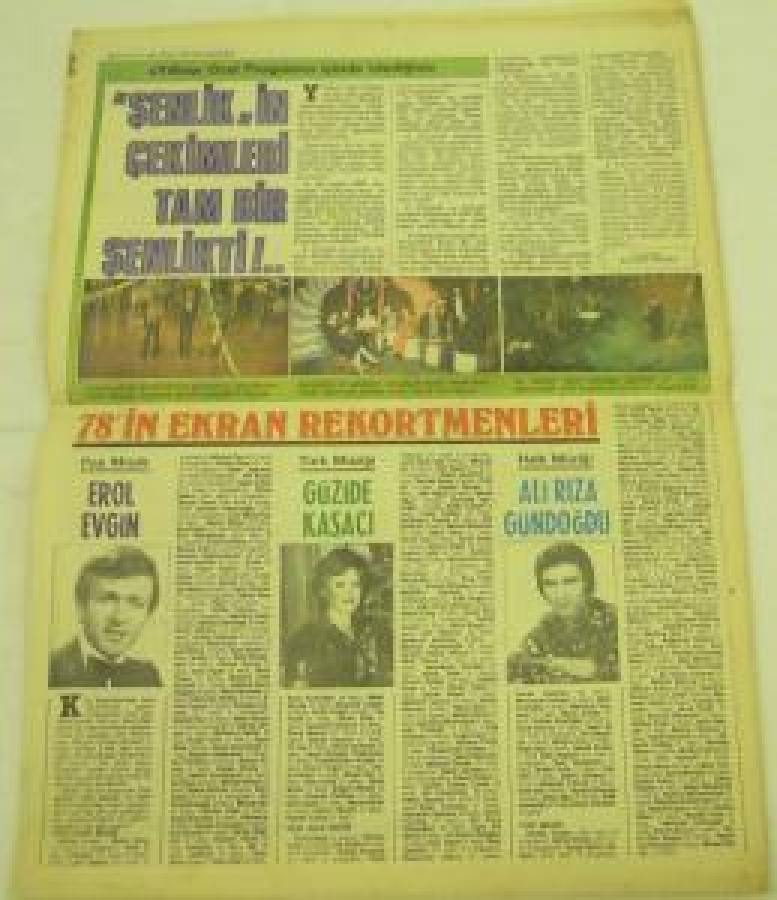 TELE MAĞAZİN SAYI : 8 YIL :4 1 OCAK 1979 HEY'İN HAFTALIK EKİDİR 1978 TV OSKARLARI 