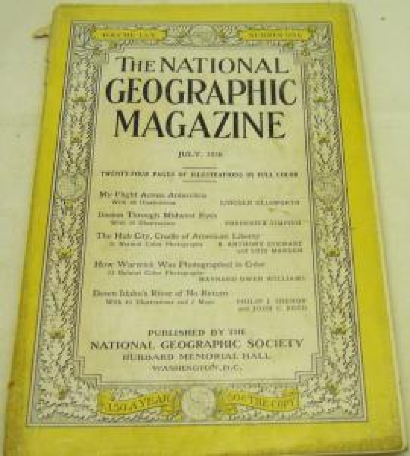 THE NATIONAL GEOGRAPHIC MAGAZINE JULY  1936 YILI AMERİKAN BASKI DERGİ 