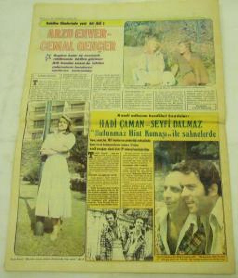 TV MAGAZİN SAYI: 39-YIL : 2. 8 AĞUSTOS 1977 HEY'İN HAFTALIK GAZETESİ 