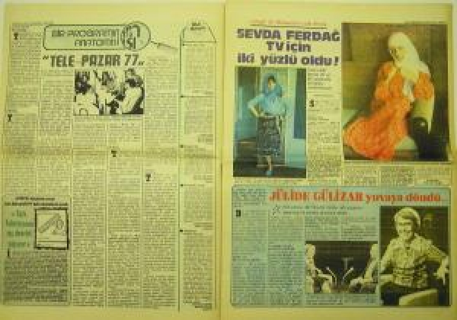 TV MAĞAZİN SAYI:47 - YIL :2 3 EKİM 1977 HEY'İN HAFTALIK GAZETESİ AYRICA PARA İLE SATILMAZ 