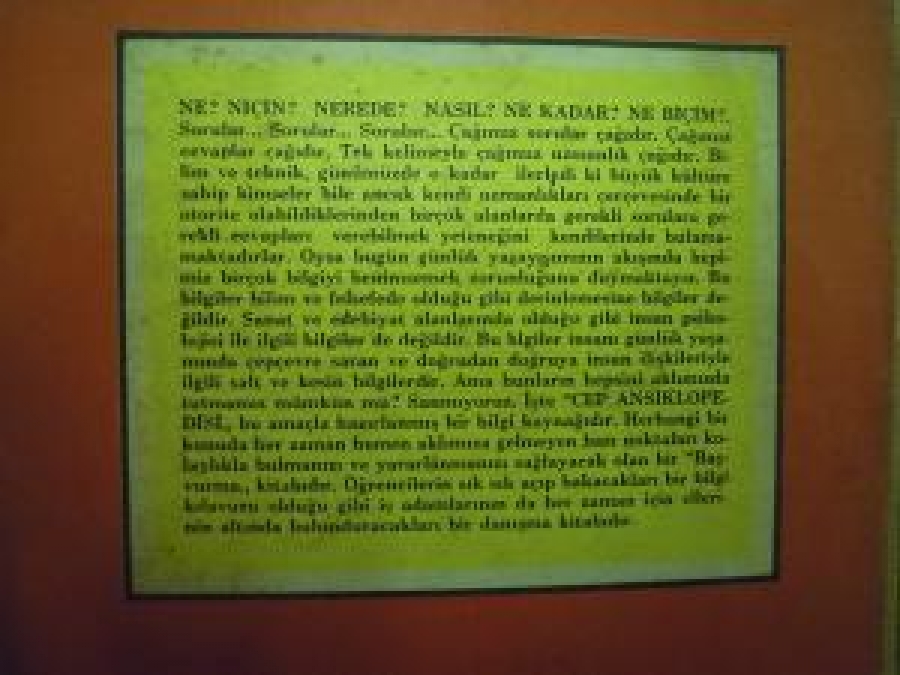 CEP ANSİKLOPEDİSİ HURRİYET YAYILARINDAN