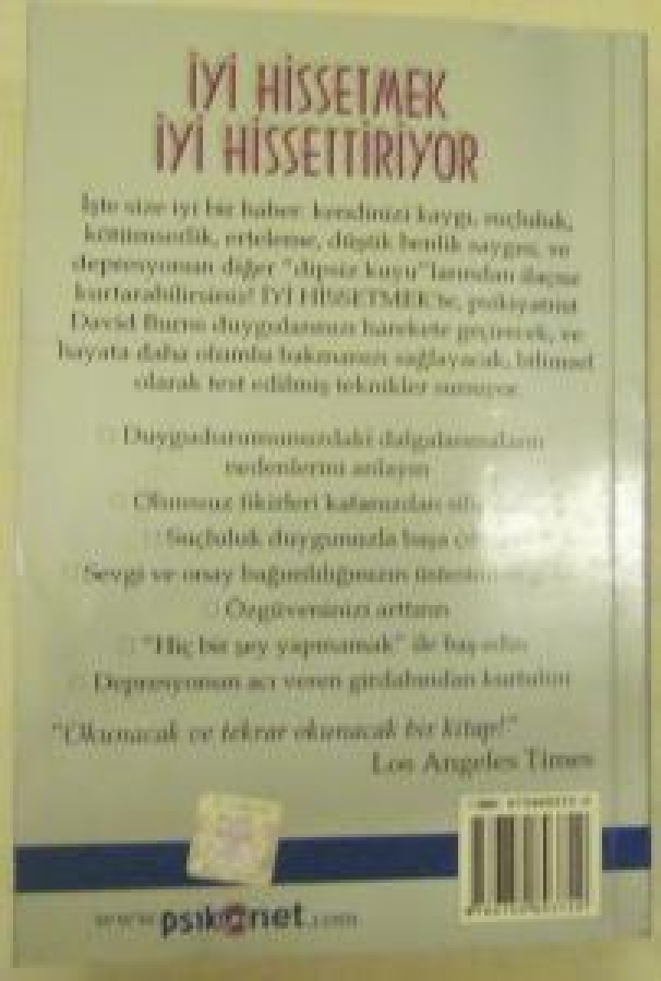 İYİ HİSSETMEK YENİ DUYGU DURUM TEDAVİSİ DAVID BURNS 
