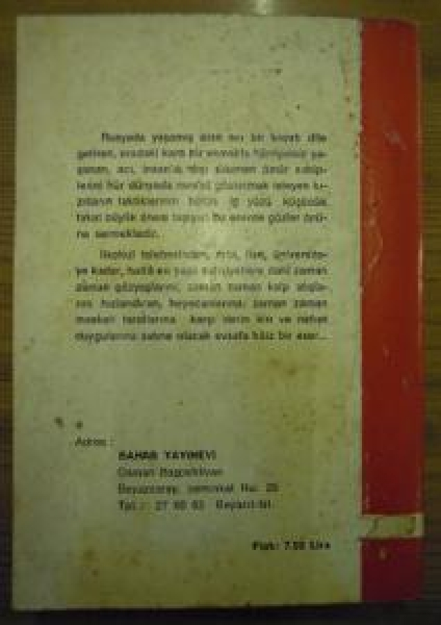 KIZIL ZİNDANLAR BASKI. II BAHAR YAYINLARI CAVİT ERSEN 1- CİLT 