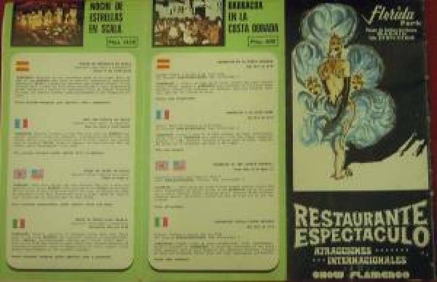 RESTAURANTE ESPECTACULO ARTACCIONES INTERNACIUNALES SHOW FLAMENGO