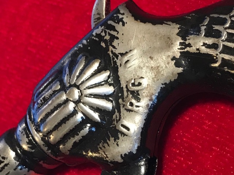 TENEKE ALMAN D.R.G.M FECY MANTAR TABANCASI MEKANİK UFAK BOYDA 1920 DRGM METAL TABANCA