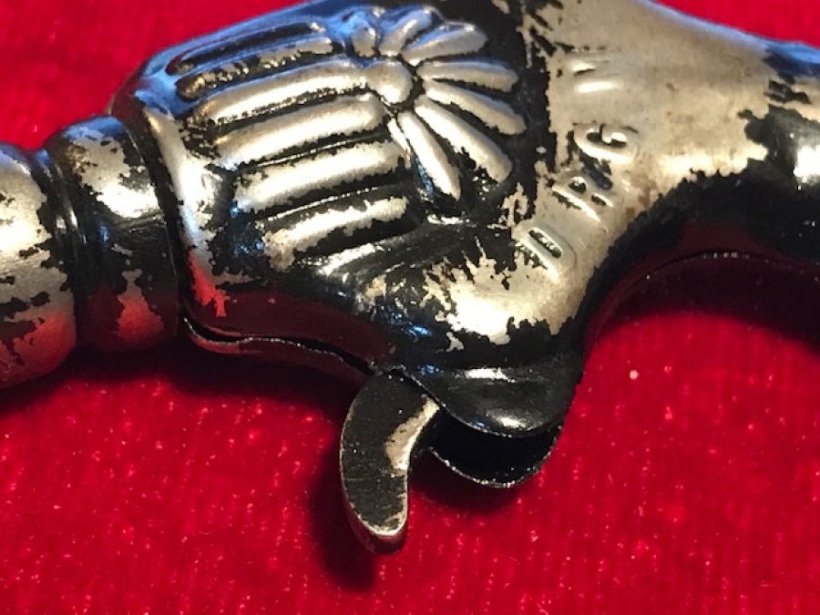 TENEKE ALMAN D.R.G.M FECY MANTAR TABANCASI MEKANİK UFAK BOYDA 1920 DRGM METAL TABANCA