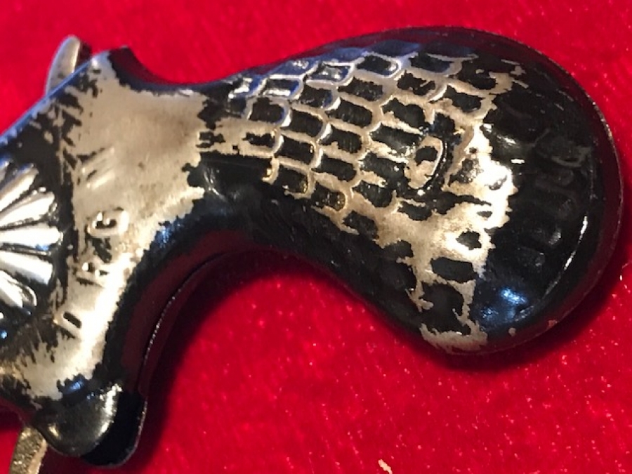 TENEKE ALMAN D.R.G.M FECY MANTAR TABANCASI MEKANİK UFAK BOYDA 1920 DRGM METAL TABANCA