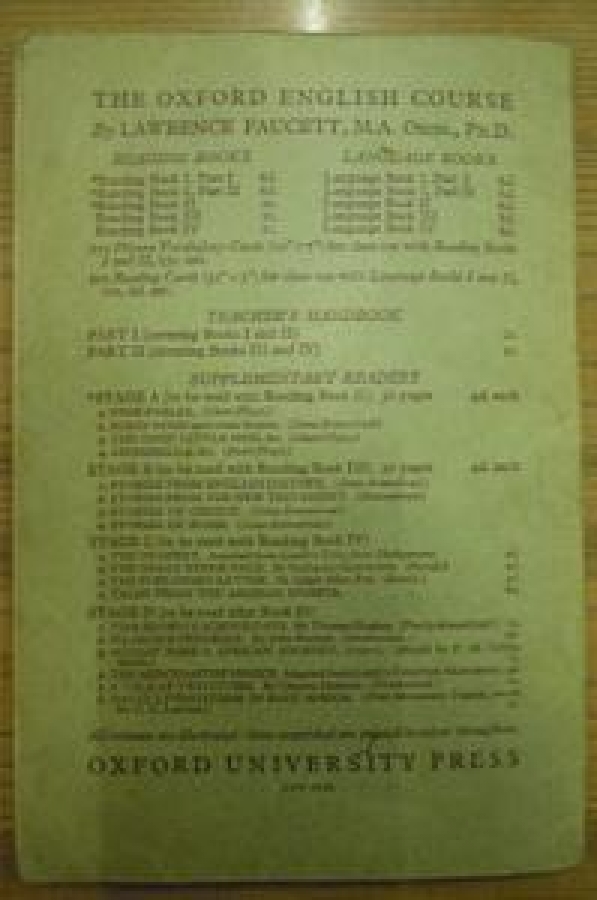 9 MASAL 1935 THE OXFORD ENGLISH COURSE NINE FABLES OXFORD UNIVERSITY PRESS 