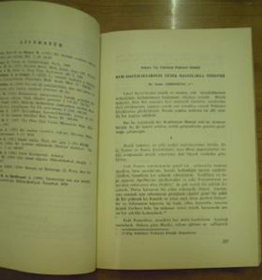 ANKARA ÜNİVERSİTESİ TIP FAKÜLTESİ MECMUASI CİLT :XIII 1960 SAYI: 1-4 