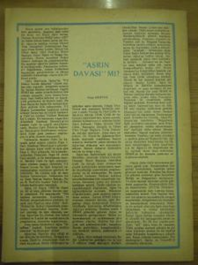 GÜN AĞUSTOS 85 / 6 SİYASİ HABER VE YORUM DERGİSİ 