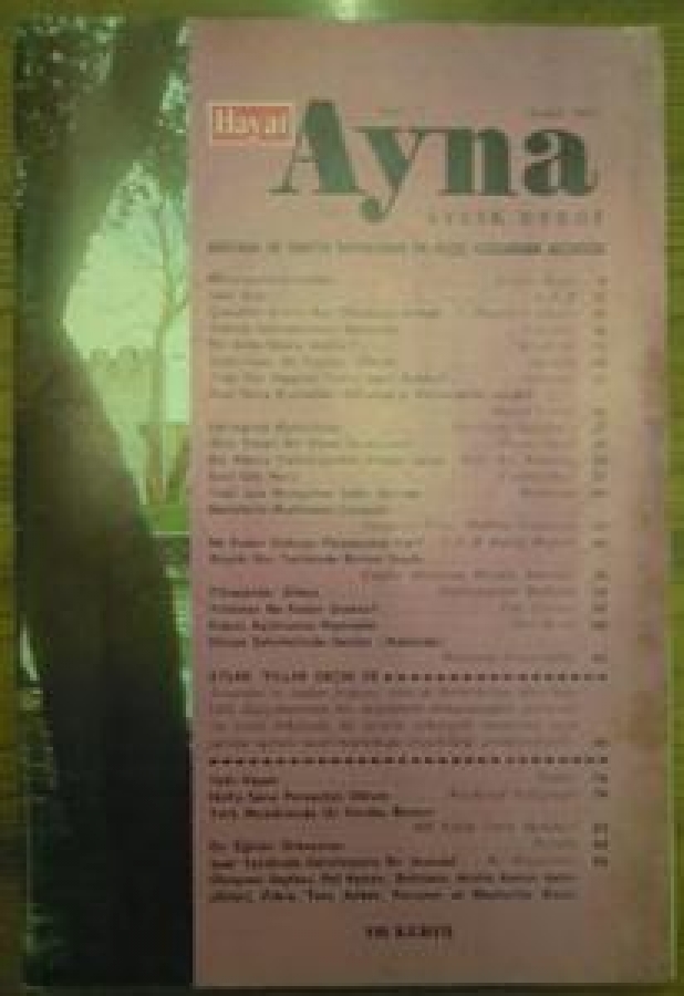 HAYAT AYNA AYLIK DERGİ SAYI :1. ARALIK 1971 