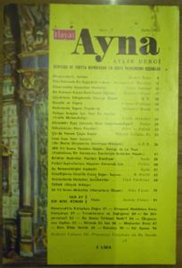 HAYAT AYNA AYLIK DERGİ SAYI :3. ŞUBAT 1973 