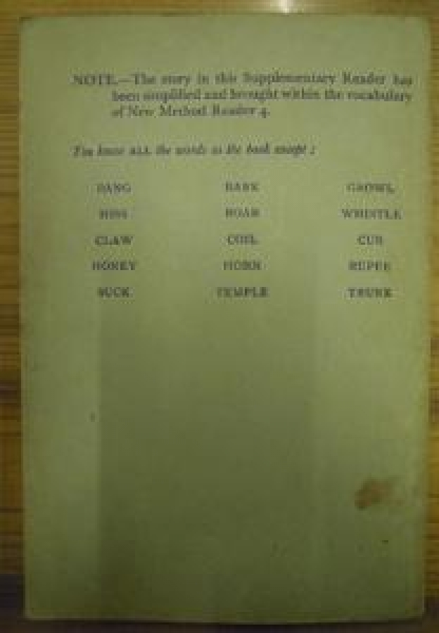 NEW METHOD READERS JUNGLE JOHN - 6 & 7 - SUPPLEMENTARY READER GRADE FOUR 