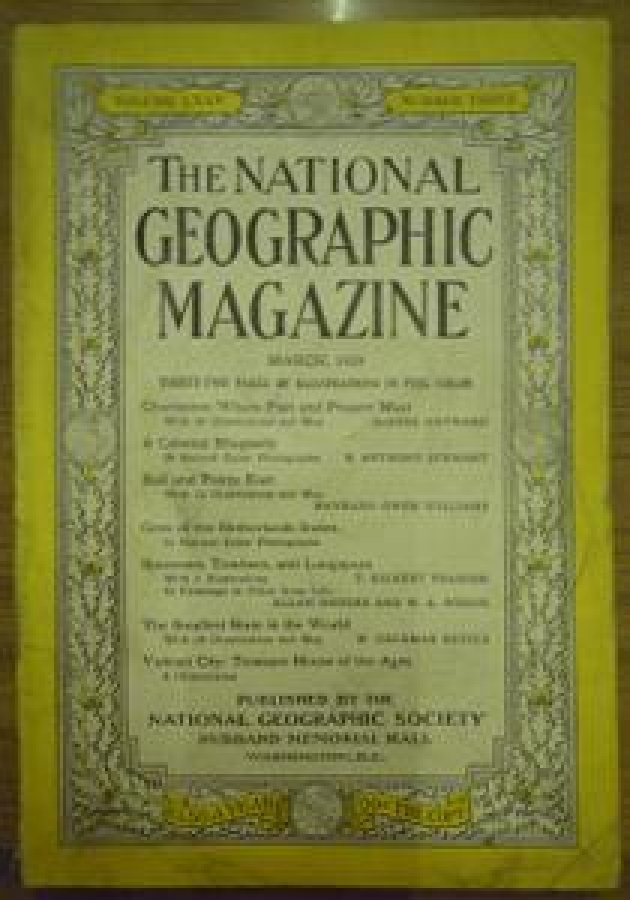 THE NATIONAL GEOGRAPHIC MAGAZINE MARCH.1939. VOL. LXXV. NO.3 