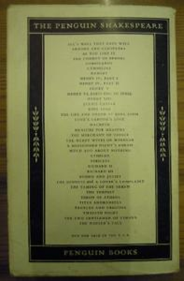 THE PENGUIN SHAKESPEARE HENRY THE SİXTH PARTS ONE TO THREE 