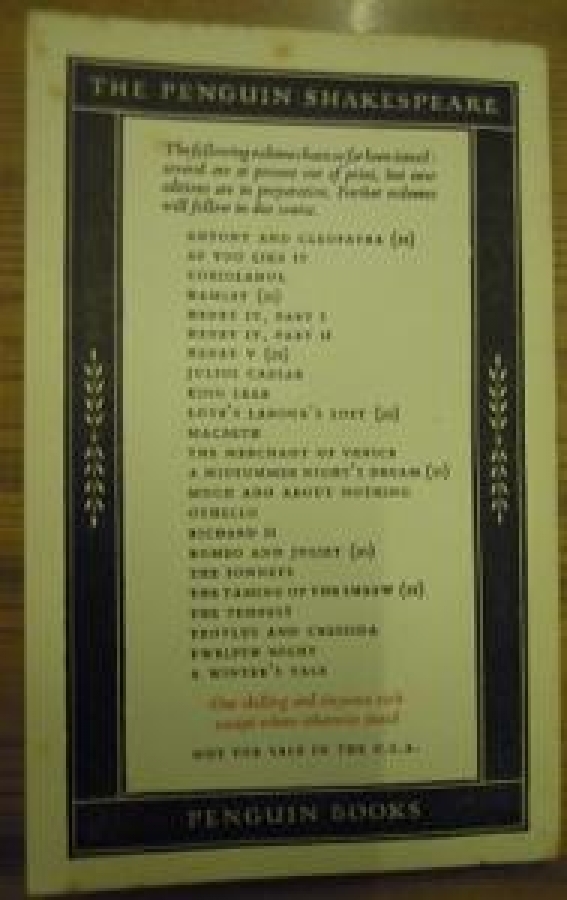THE PENGUIN SHAKESPEARE LOVE'S LABOUR'S LOST B 23 