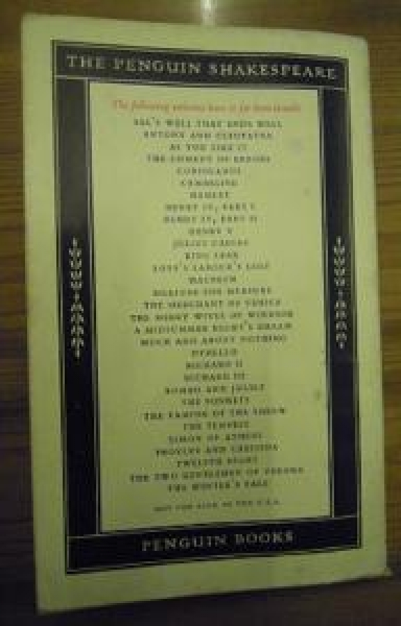 THE PENGUIN SHAKESPEARE THE TRAĞEDYOF CYMBELİNE B 3 I 