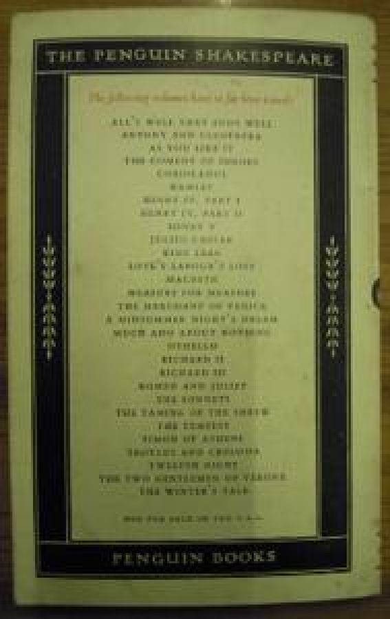 THE PENGUIN SHAKESPEARE TİMON OF ATHENS