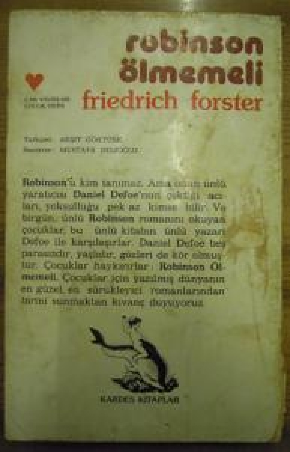ROBİNSON ÖLMEMELİ FRİEDRİCH FORSTER