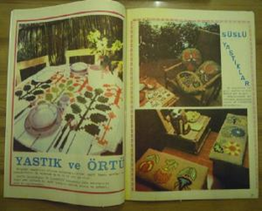 SAMANYOLU 200 ÇEŞİT EL İŞİ MODELİ PATRONUYLA NO : 23 AĞUSTOS 1975 