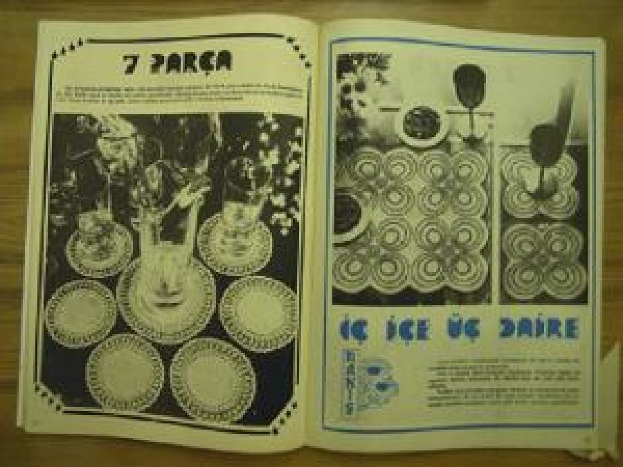 SAMANYOLU 200 ÇEŞİT EL İŞİ MODELİ PATRONUYLA NO : 47 AĞUSTOS 1977 