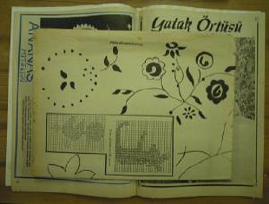 SAMANYOLU 200 ÇEŞİT EL İŞİ MODELİ PATRONUYLA NO : 48 EYLÜL 1977 