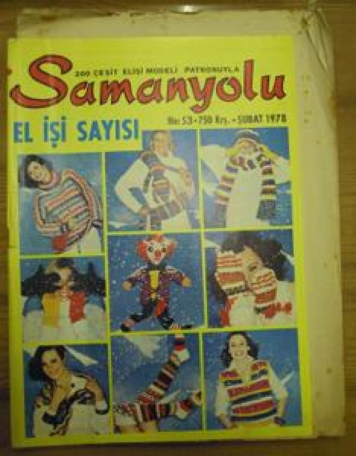 SAMANYOLU 200 ÇEŞİT ELİŞİ MODELİ PATRONUYLA NO : 53 ŞUBAT 1978 