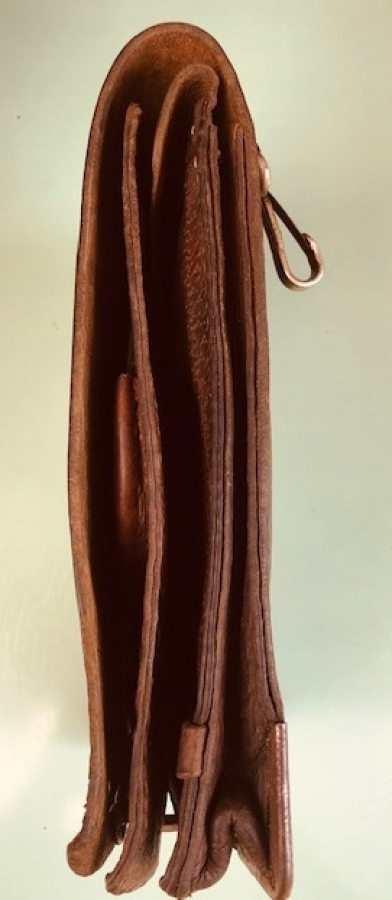 BİRİNCİ DUNYA ŞAVAŞI  ÇANAKKALE SAVAŞI DÖNEMİ KULLANILMIŞ DERİDEN MAMÜL HARİTACI SUBAY ÇANTASI  HAKİKİ DERİ 