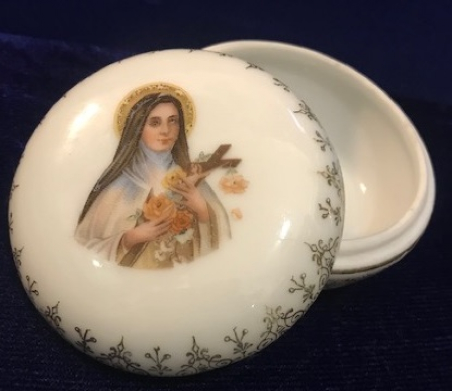 FIRANSIZ  KAPAKLI PORSELEN  LİMOGES MUCEVHER KABI