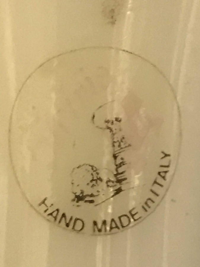 İTALYAN  VERONICA TEOCRİUM OPALİN ÜZERİ EL BOYAMA VAZO