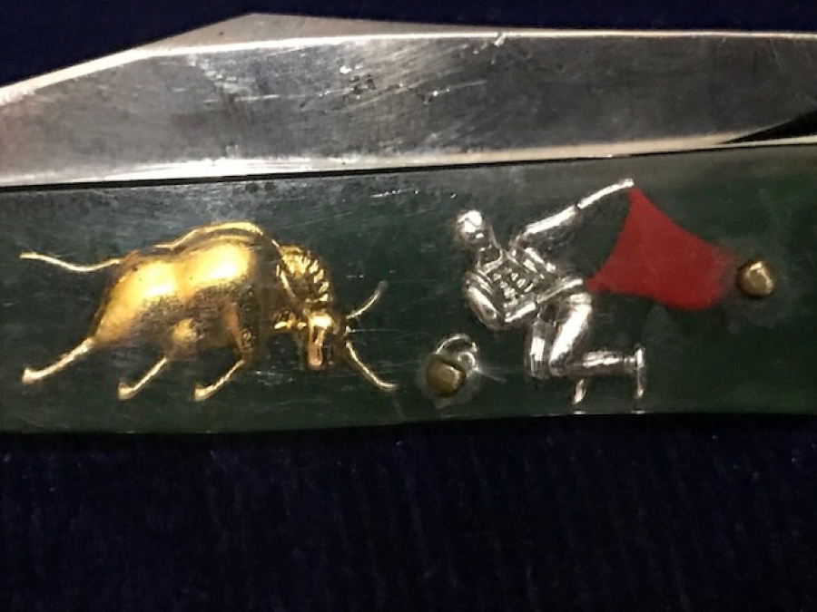 İRAN ZENCEN DIŞI POLİ BASKILI DIŞ KAB YARIM SUSTALI YAN ÇIKMA ÇAKI STAINLESS  