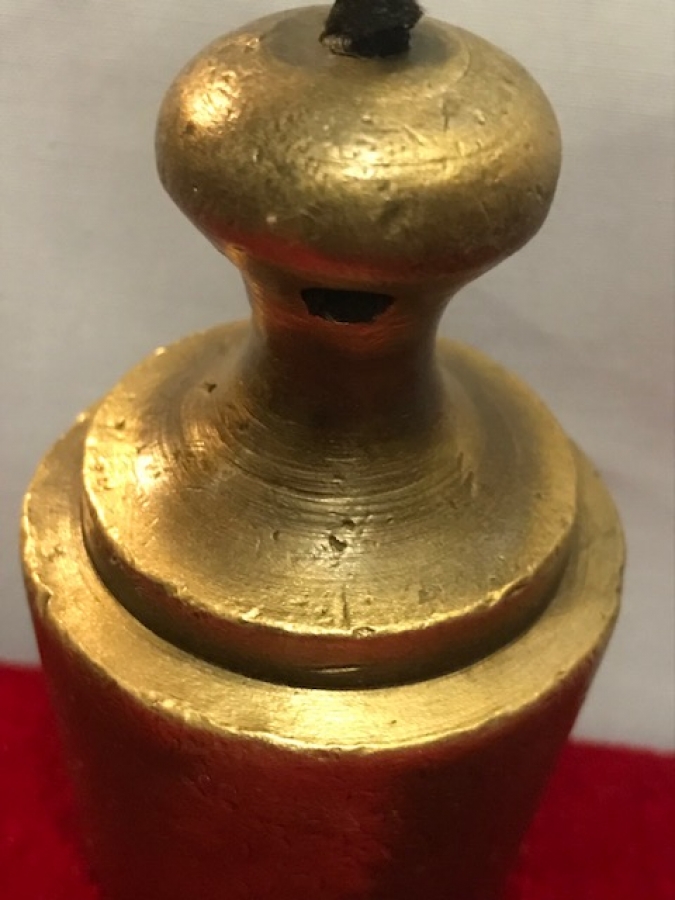 OSMANLI İPLİ SICAK DÖKME BRONZ AGIRLIK 590 GRAM SALLAMA ŞAKUL 8 CM BOYUNDA